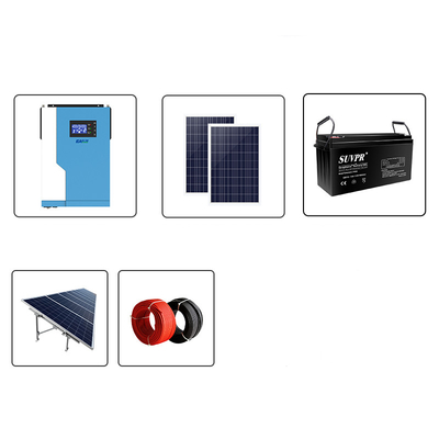 Mppt Hybrid Off Grid Solar Power System 3500w Solar Panel And Battery System