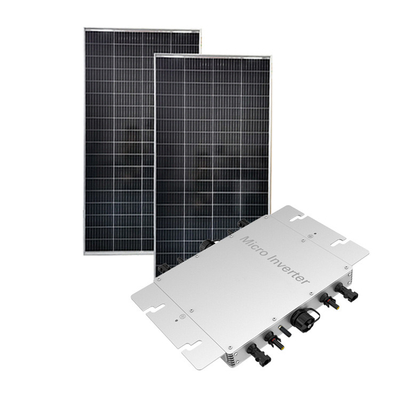 Silver Balcony Solar Micro Inverter Power Station 1200w Solar Grid Tie Micro Inverter