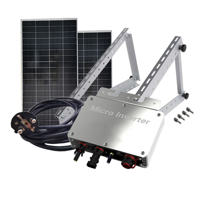 Silver Solar Panels And Micro Inverters 350w WVC Grid Tied Pv Inverter