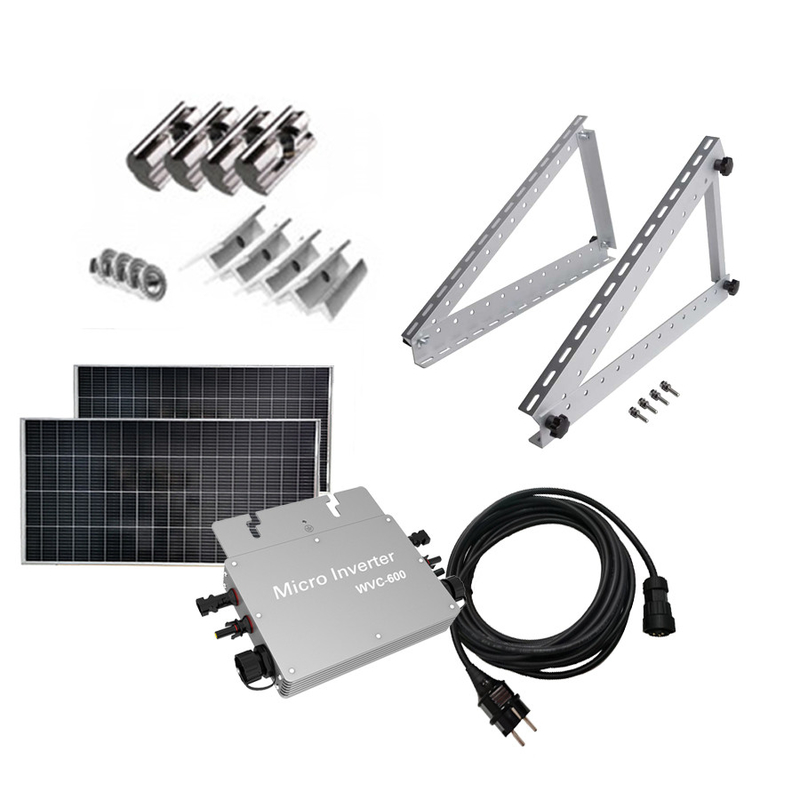 PV Cable Balcony Solar System 400W Flat Roof Power Station