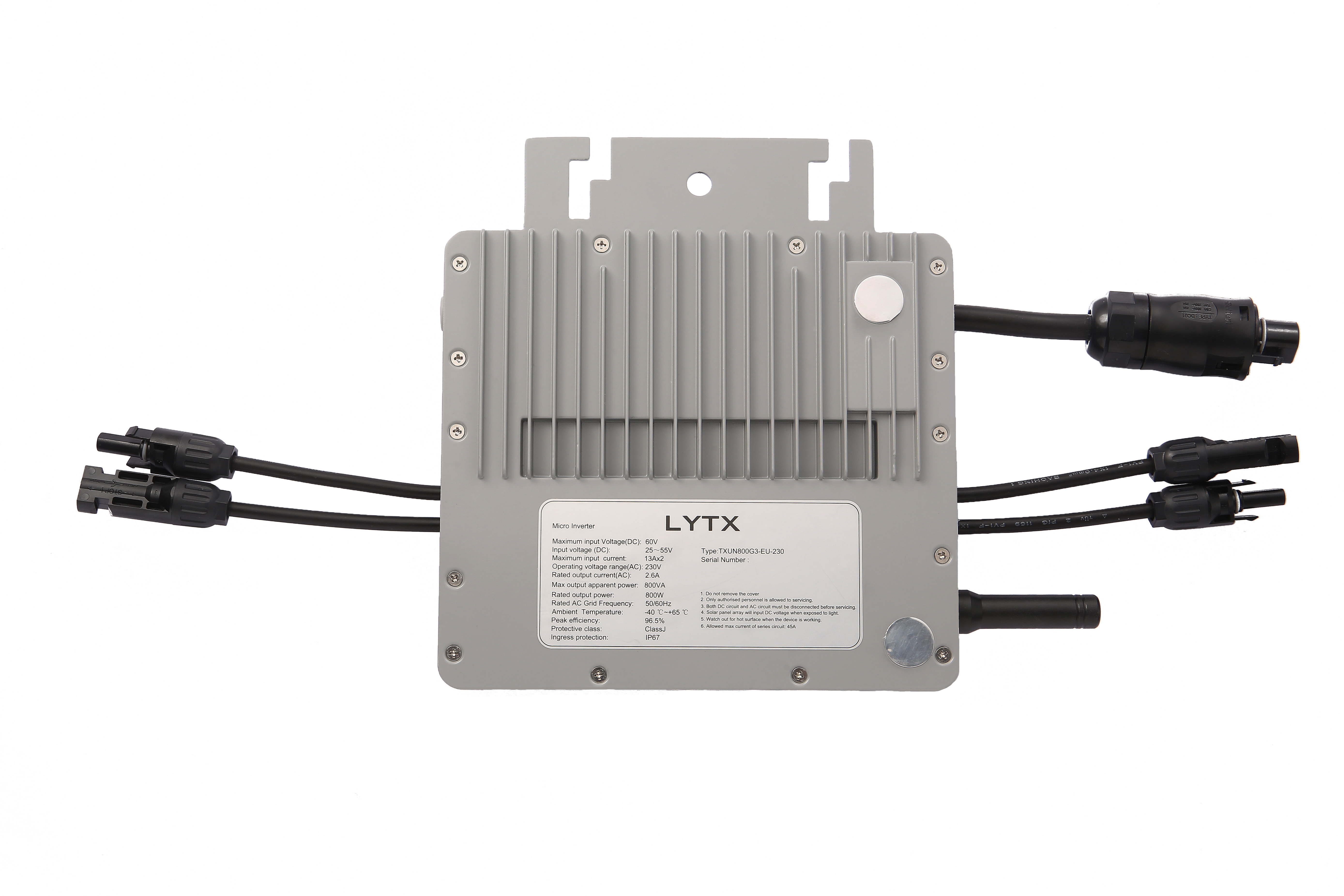 Grid Tie Smart Micro Inverter Solar Panel Wifi Power 2400w Aluminum Alloy